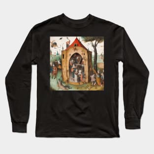 Hieronymus Bosch drawing Long Sleeve T-Shirt